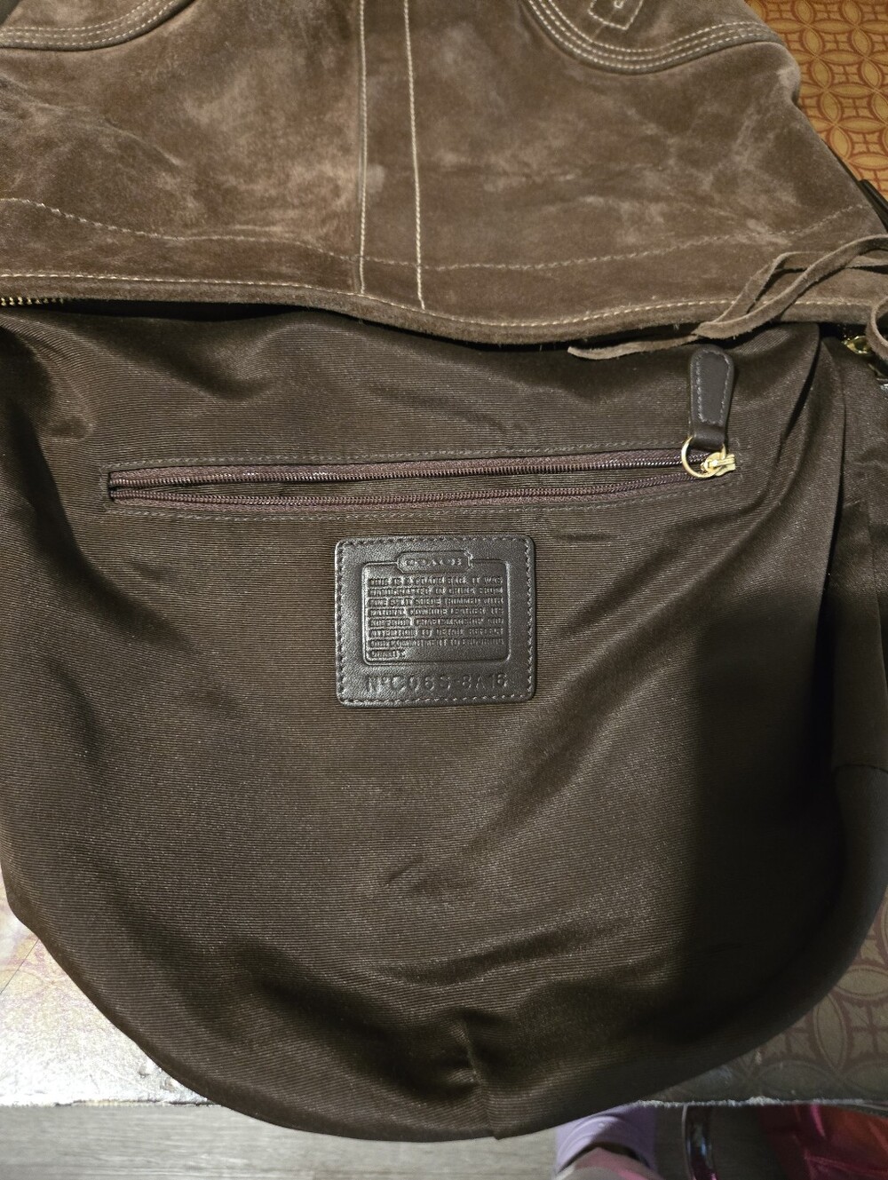 Vintage Coach Soho Suede Hobo Bag - Picture 10 of 12